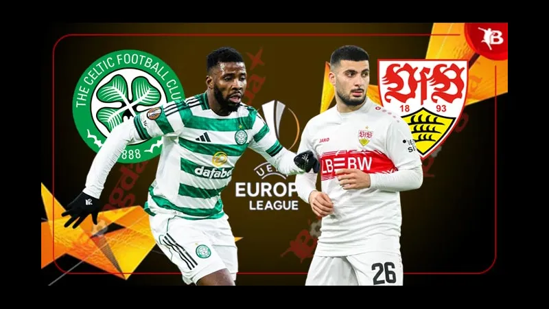 Cầu thủ Celtic và Stuttgart đua tranh mạnh mẽ trên sân Cầu thủ Celtic và Stuttgart đua tranh mạnh mẽ trên sân