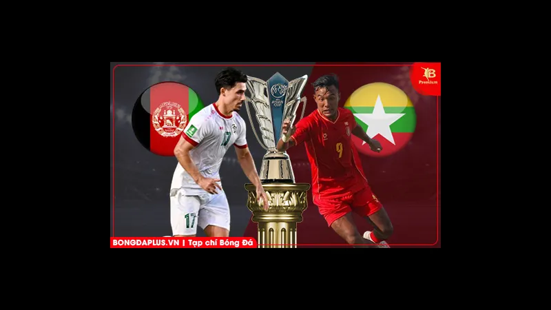 Cầu thủ Afghanistan và Myanmar đối diện trên sân cỏ Cầu thủ Afghanistan và Myanmar đối diện trên sân cỏ