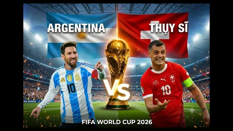 Cầu thủ Argentina tung cú sút mạnh vào khung thành Thụy Sĩ Cầu thủ Argentina tung cú sút mạnh vào khung thành Thụy Sĩ